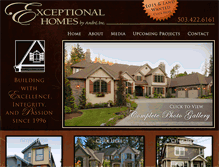 Tablet Screenshot of exceptionalhomesbyandre.com